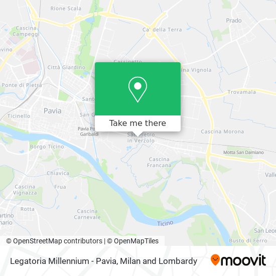 Legatoria Millennium - Pavia map