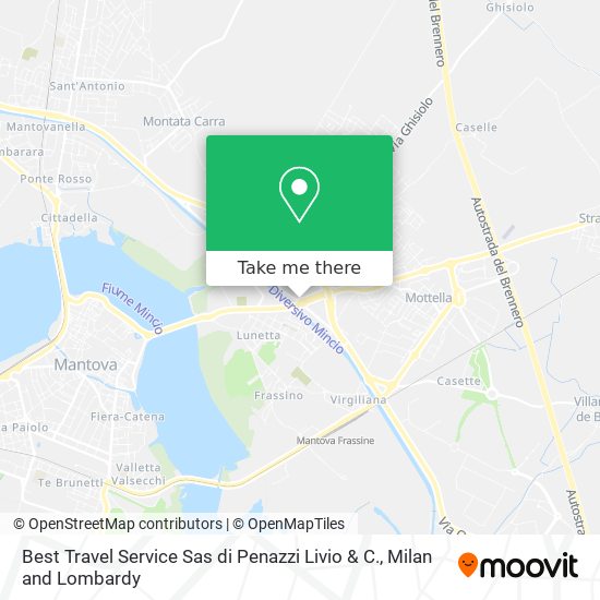 Best Travel Service Sas di Penazzi Livio & C. map