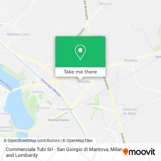 Commerciale Tubi Srl - San Giorgio di Mantova map