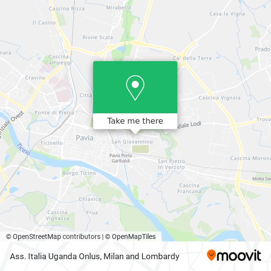 Ass. Italia Uganda Onlus map