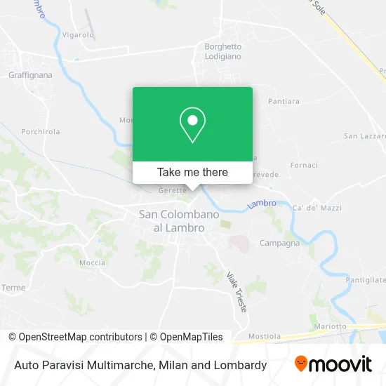 Auto Paravisi Multimarche map