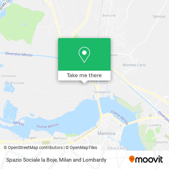 Spazio Sociale la Boje map