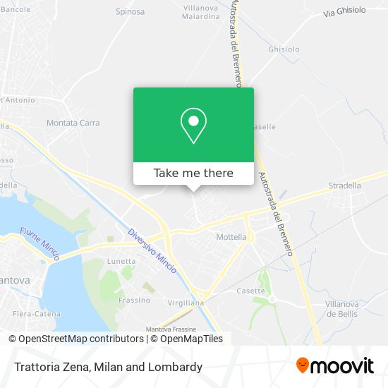 Trattoria Zena map