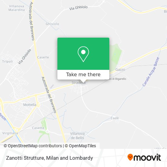 Zanotti Strutture map
