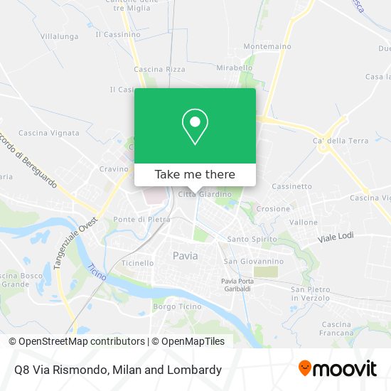 Q8 Via Rismondo map