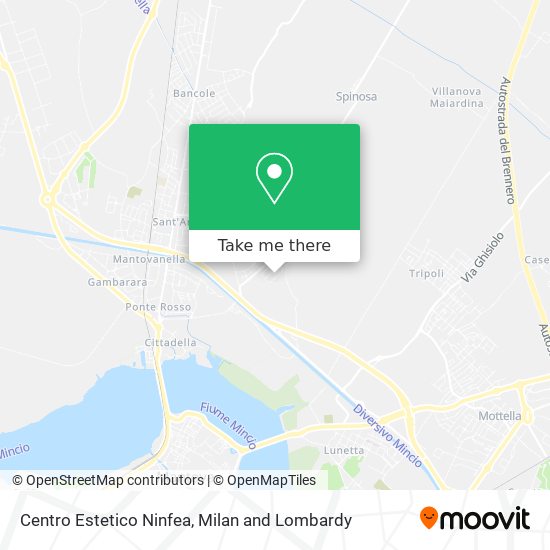 Centro Estetico Ninfea map