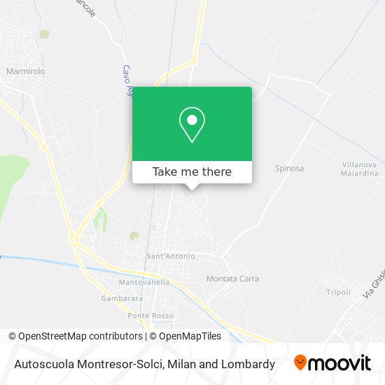 Autoscuola Montresor-Solci map