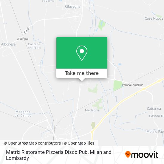 Matrix Ristorante Pizzeria Disco Pub map