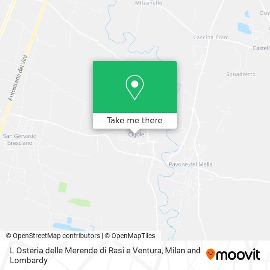L Osteria delle Merende di Rasi e Ventura map