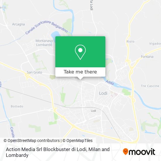 Action Media Srl Blockbuster di Lodi map
