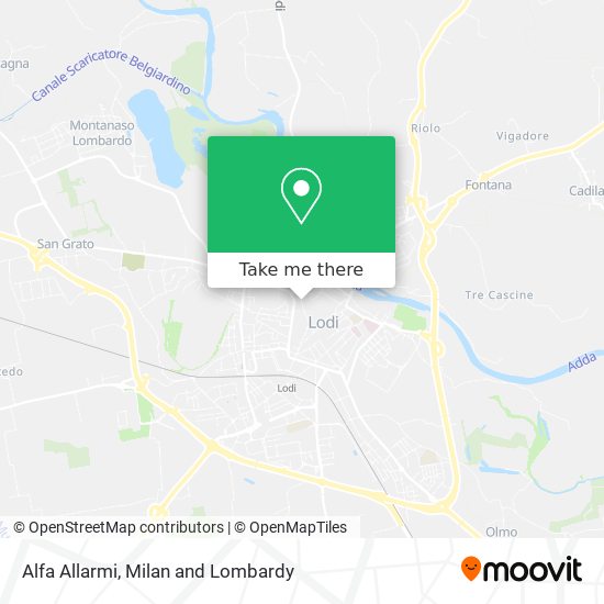 Alfa Allarmi map