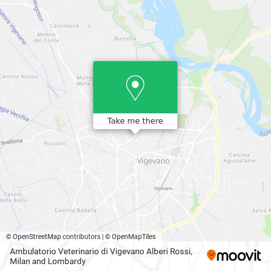 Ambulatorio Veterinario di Vigevano Alberi Rossi map