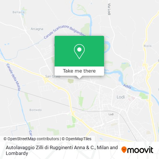 Autolavaggio Zilli di Rugginenti Anna & C. map