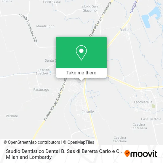 Studio Dentistico Dental B. Sas di Beretta Carlo e C. map