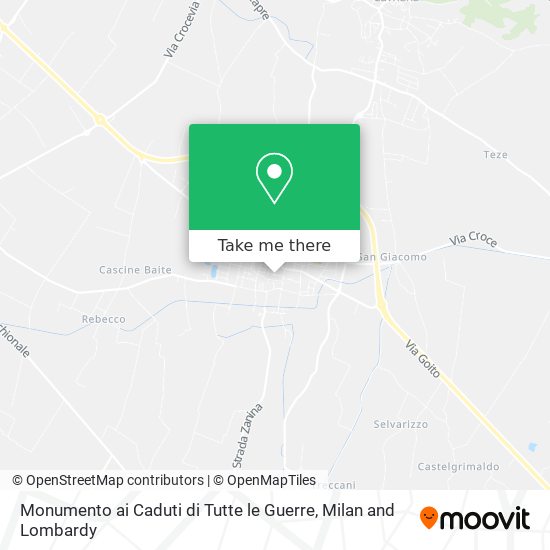 Monumento ai Caduti di Tutte le Guerre map