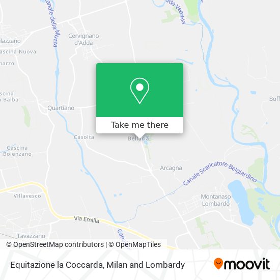 Equitazione la Coccarda map