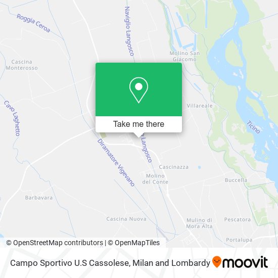 Campo Sportivo U.S Cassolese map