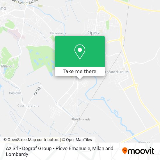 Az Srl - Degraf Group - Pieve Emanuele map