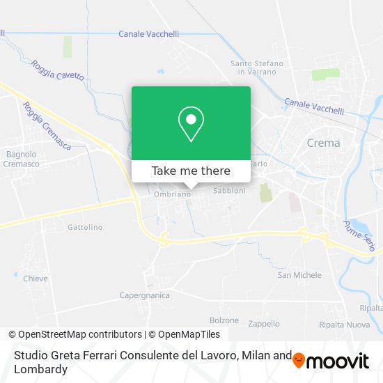 Studio Greta Ferrari Consulente del Lavoro map