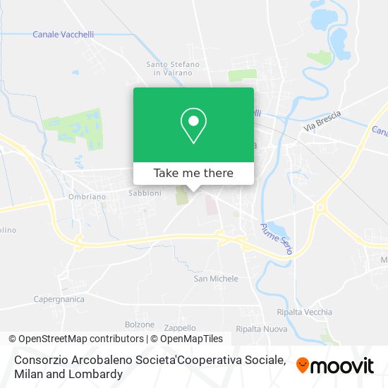 Consorzio Arcobaleno Societa'Cooperativa Sociale map