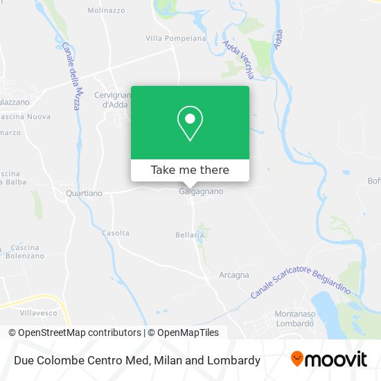 Due Colombe Centro Med map