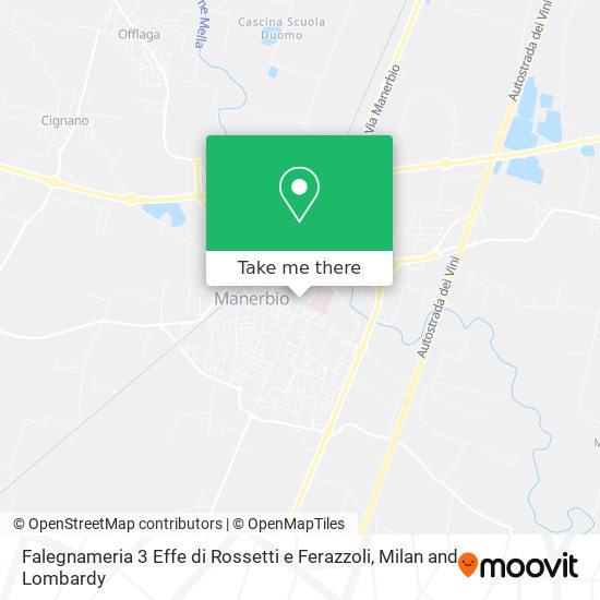 Falegnameria 3 Effe di Rossetti e Ferazzoli map