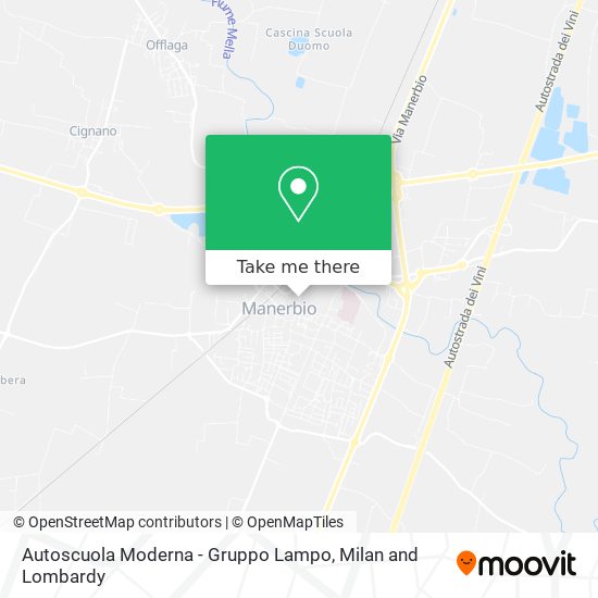 Autoscuola Moderna - Gruppo Lampo map