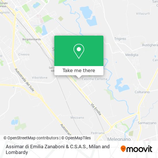 Assimar di Emilia Zanaboni & C.S.A.S. map