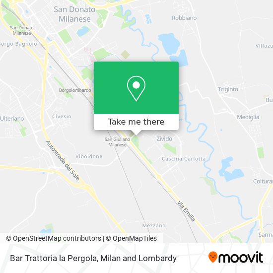 Bar Trattoria la Pergola map