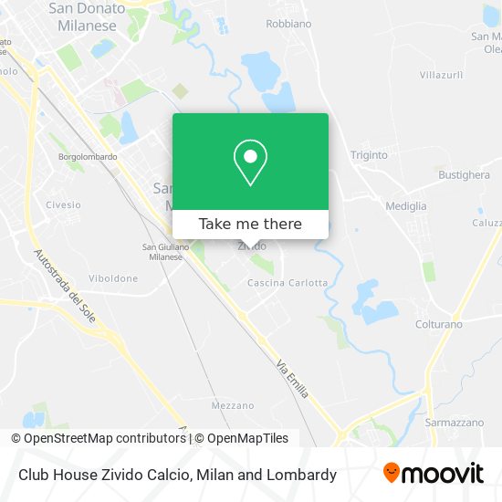 Club House Zivido Calcio map