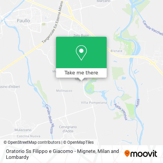 Oratorio Ss Filippo e Giacomo - Mignete map