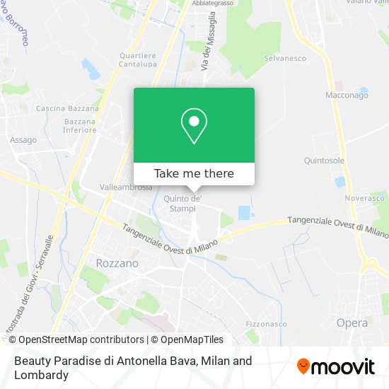 Beauty Paradise di Antonella Bava map