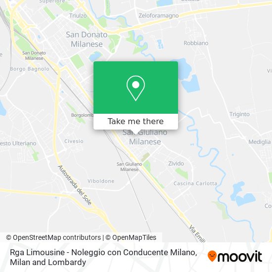 Rga Limousine - Noleggio con Conducente Milano map