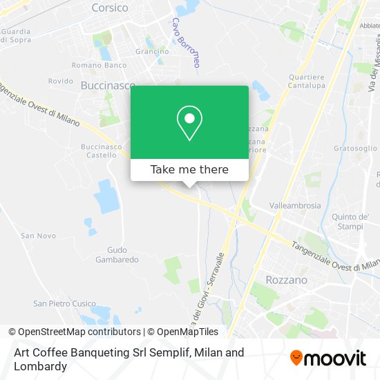 Art Coffee Banqueting Srl Semplif map