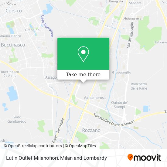 Lutin Outlet Milanofiori map