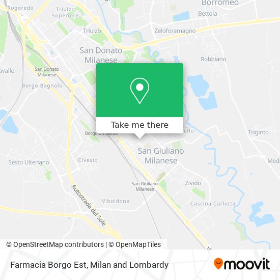 Farmacia Borgo Est map