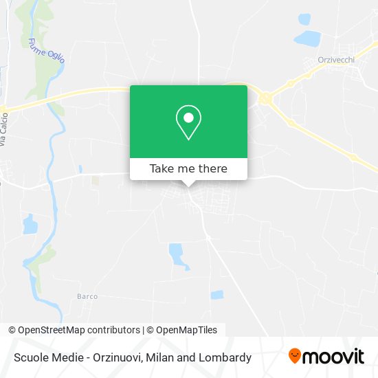 Scuole Medie - Orzinuovi map