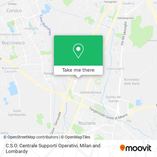 C.S.O. Centrale Supporti Operativi map