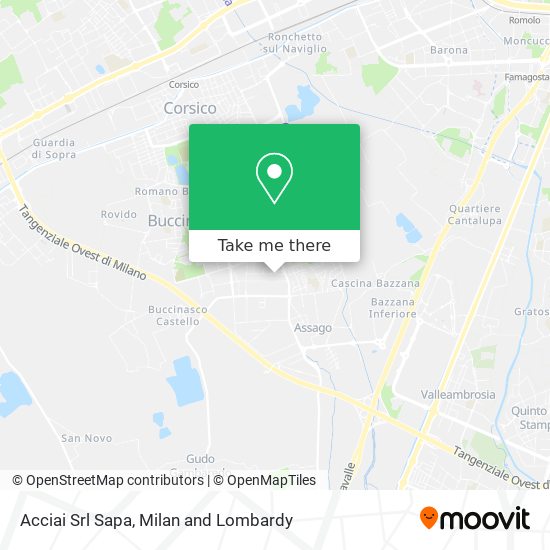 Acciai Srl Sapa map