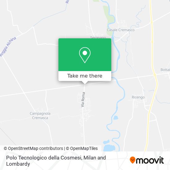 Polo Tecnologico della Cosmesi map