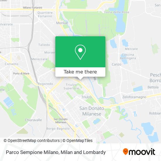 Parco Sempione Milano map