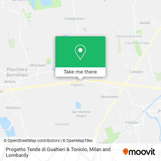 Progetto Tende di Gualtieri & Toniolo map
