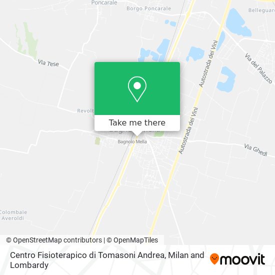 Centro Fisioterapico di Tomasoni Andrea map