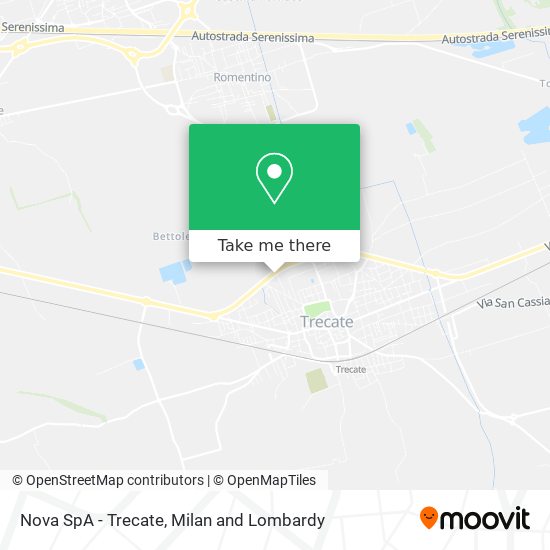 Nova SpA - Trecate map
