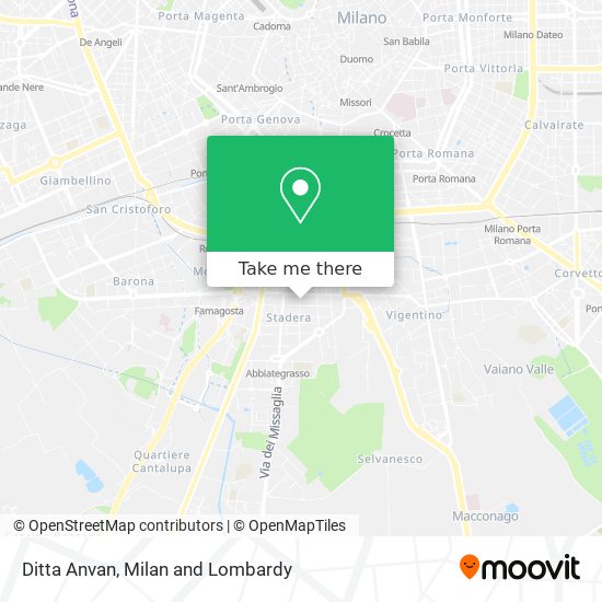 Ditta Anvan map