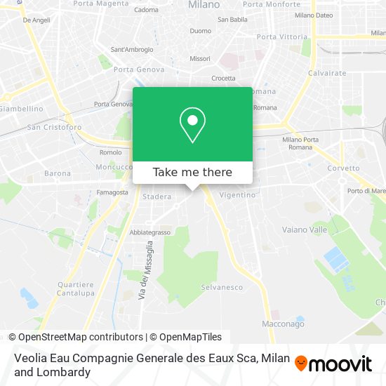 Veolia Eau Compagnie Generale des Eaux Sca map