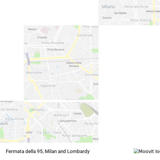Fermata della 95 map