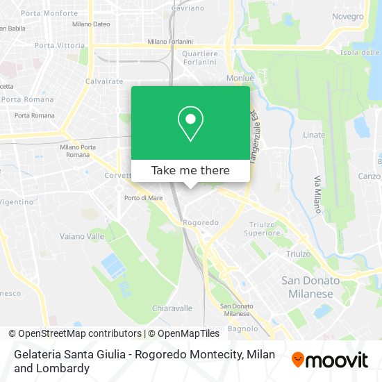 Gelateria Santa Giulia - Rogoredo Montecity map