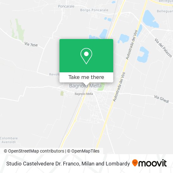 Studio Castelvedere Dr. Franco map