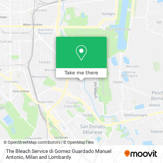 The Bleach Service di Gomez Guardado Manuel Antonio map